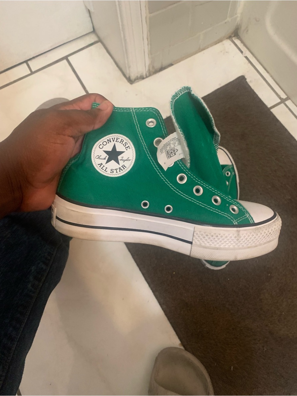 Converse Kids Green High Top Sneakers